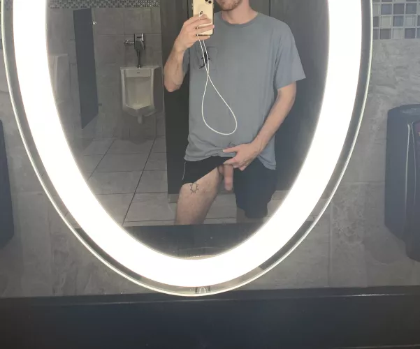 What would you do if you walked in on me taking this picture in the PF bathroom? by Anon2743