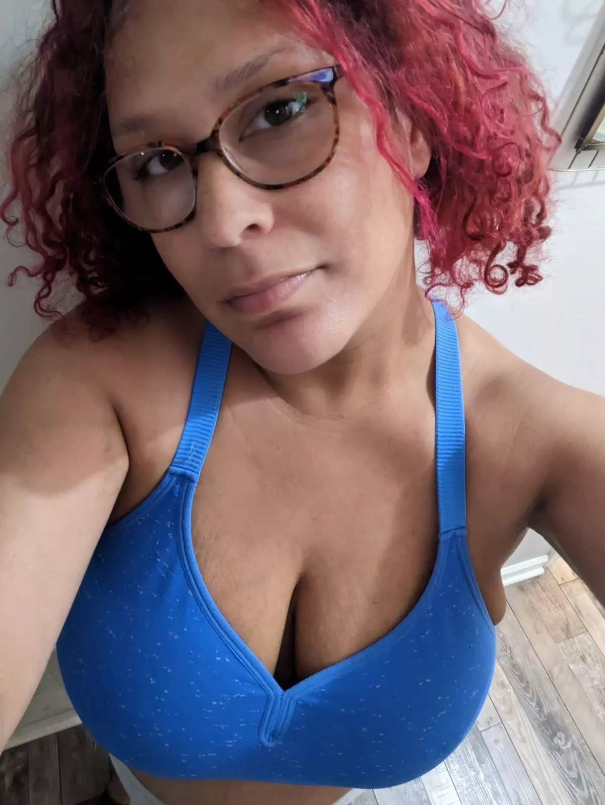 Blue sports bra picking up the work posted by AutomatedSausage