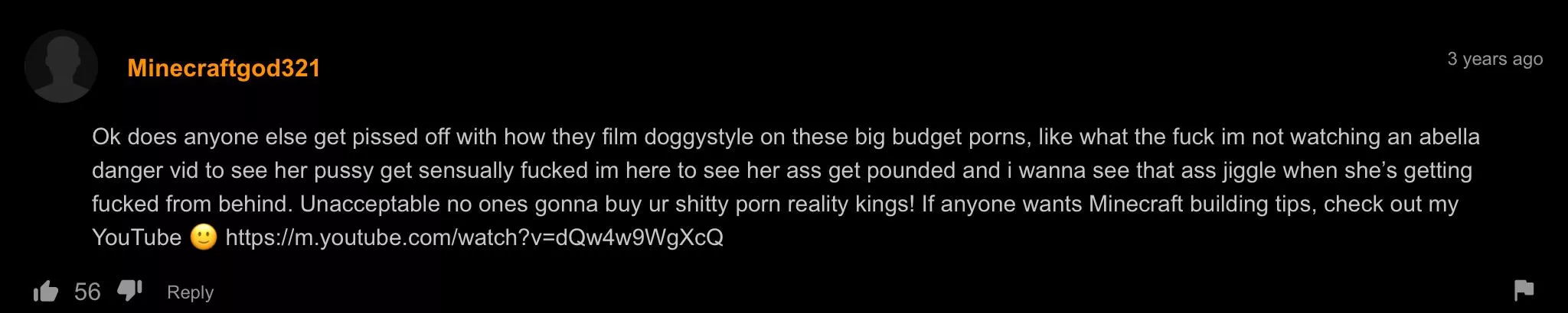 Casually plugged his Minecraft channel. posted by OmegaFart400