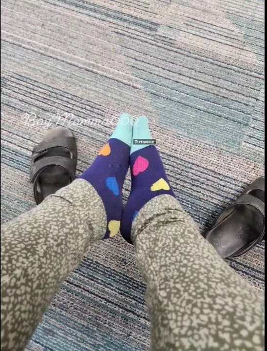 Happy hearts on Happy Feet. 😊 posted by boyMom6666