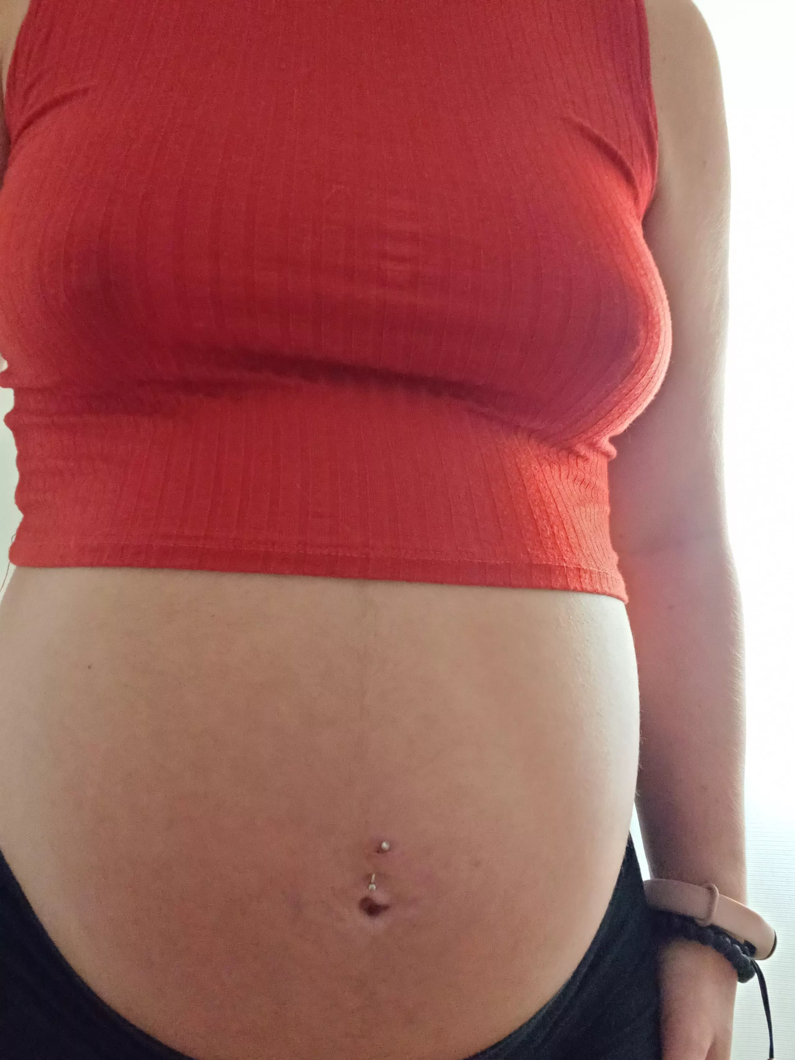 How much do u love to see my bump busting my shirt? 😈 posted by NotASpecialGirl_