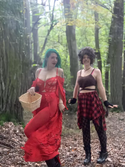 Little Red Riding Hood and the Big Bad Wolf by sirenskiss3