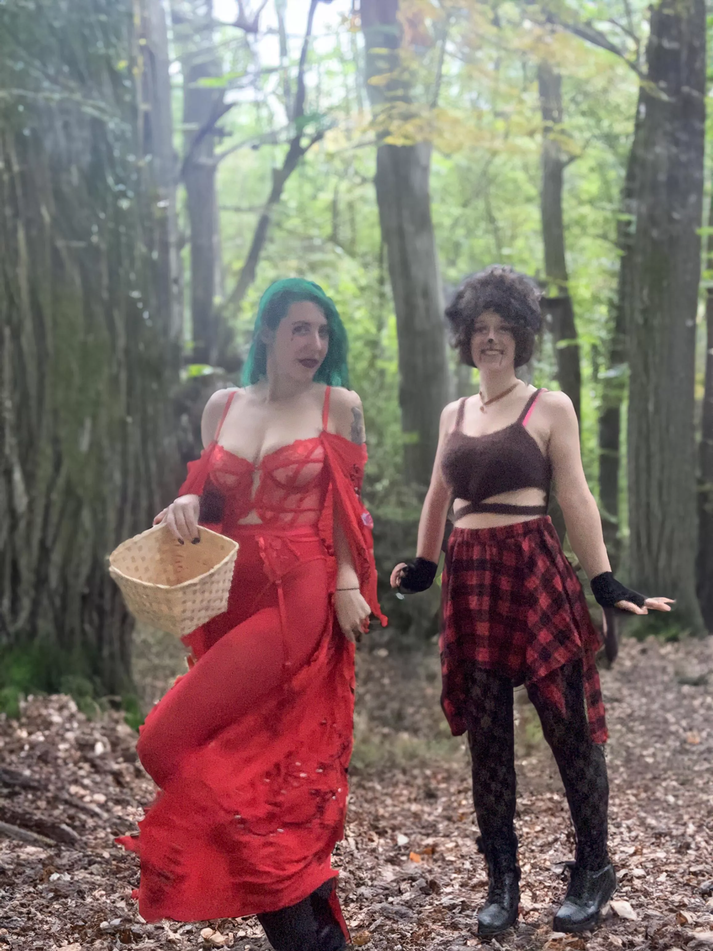 Little Red Riding Hood and the Big Bad Wolf posted by sirenskiss3