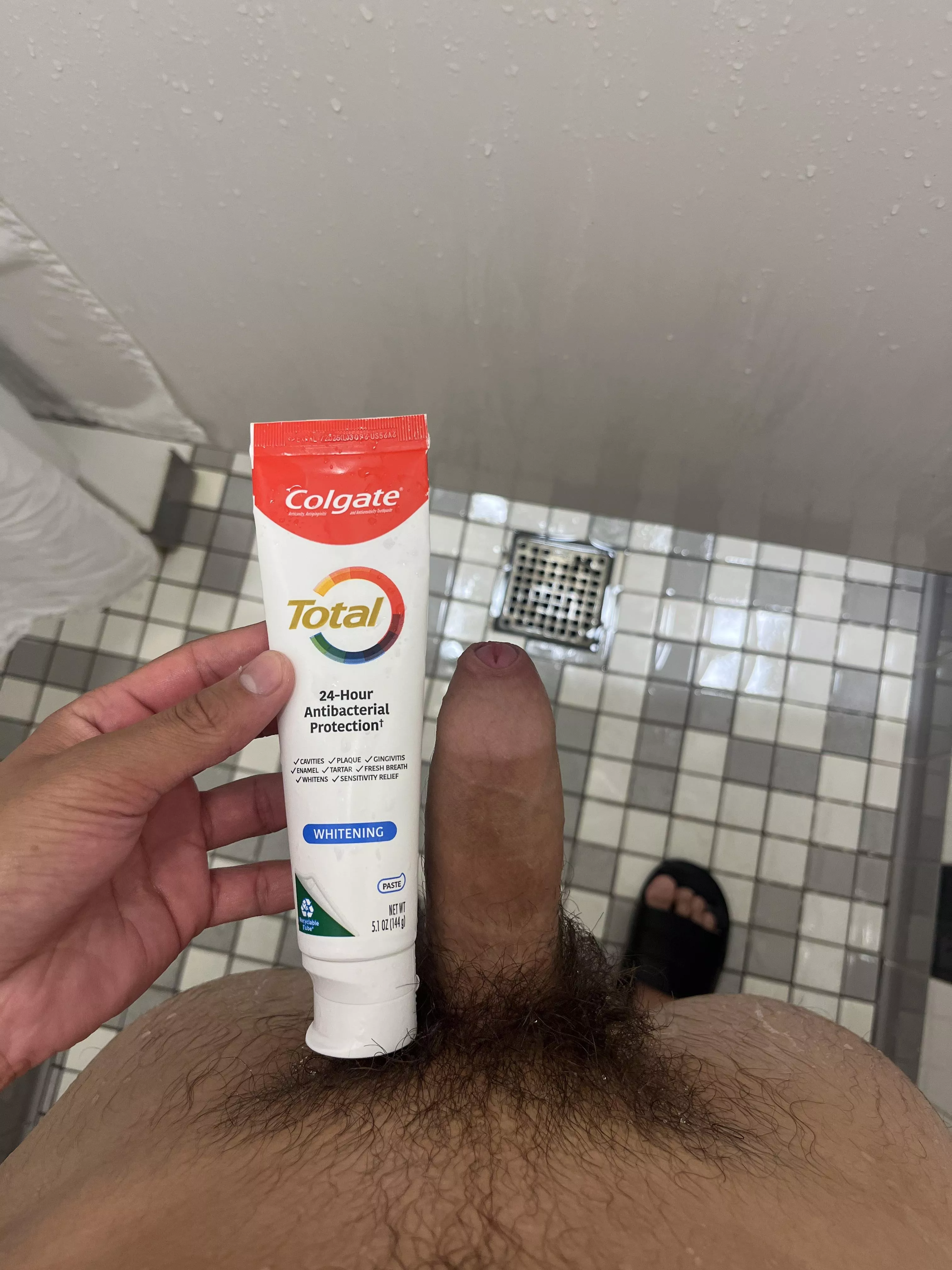 my small dick next to toothpaste posted by Zonatebry