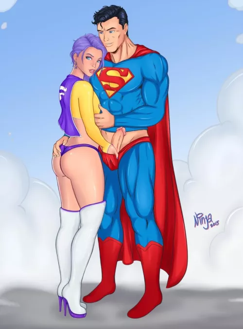 Superman meeting a femboy fan… (ninjaoi) [DC] by bolliiplaya