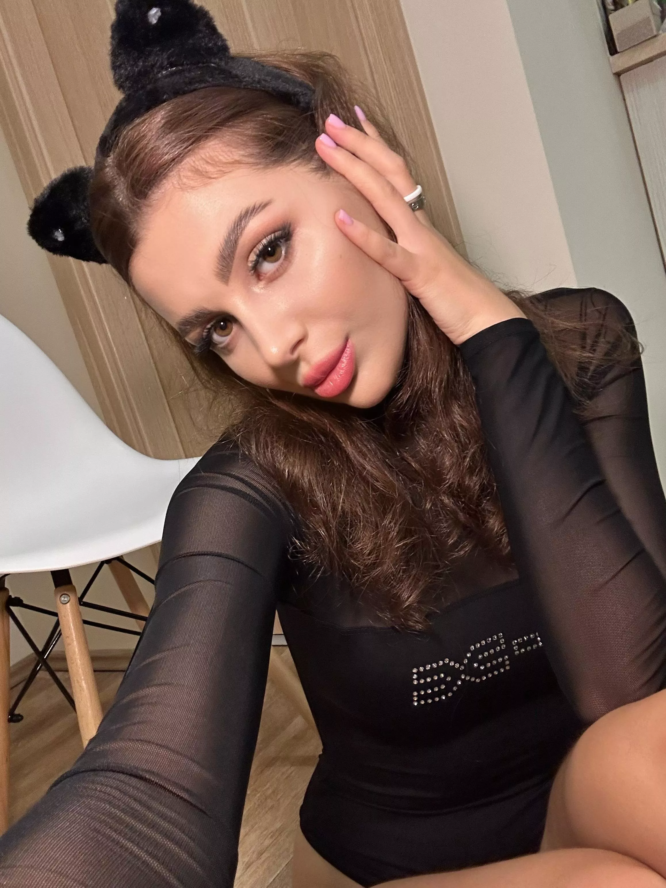 The kitty is ready to greet her owner like this every day posted by HornyBouncingKitty