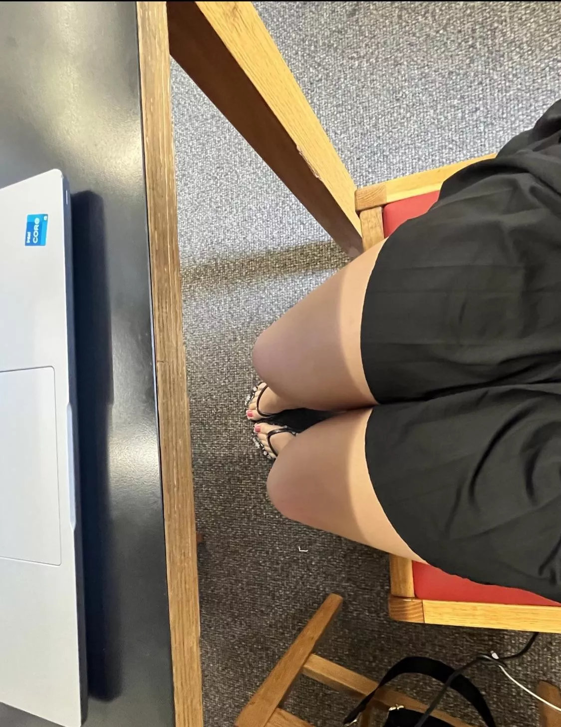 Wearing a cute skirt.. distracting all the boys in class posted by starsodreamy