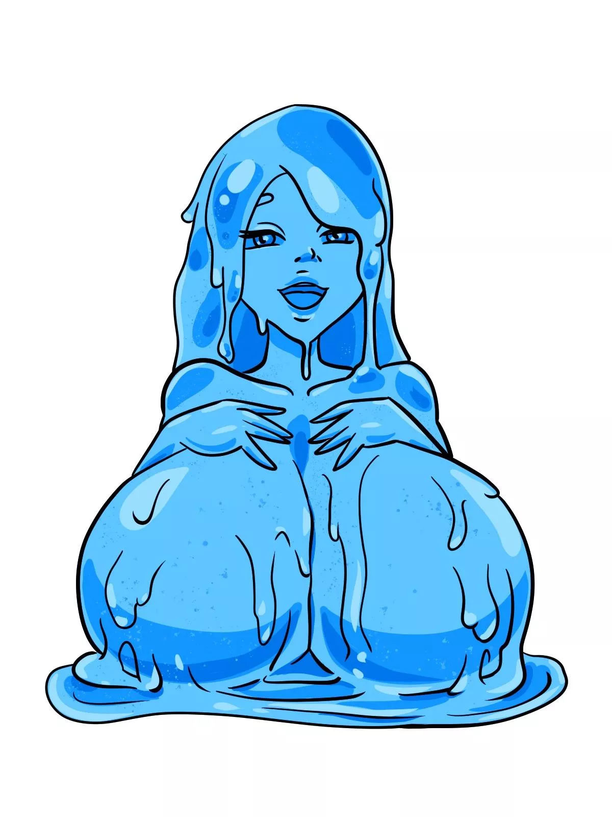 Blue Slime Girl posted by LaBlueGal