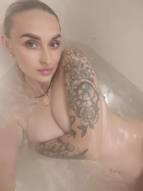 Let's just relax and take a warm bath with oil. by awedHymenaea46