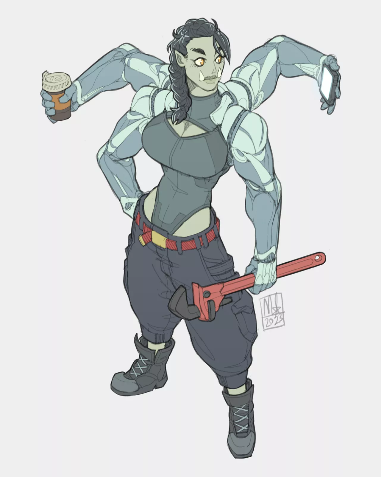 ork mechanic, by bigmsaxon posted by morapol