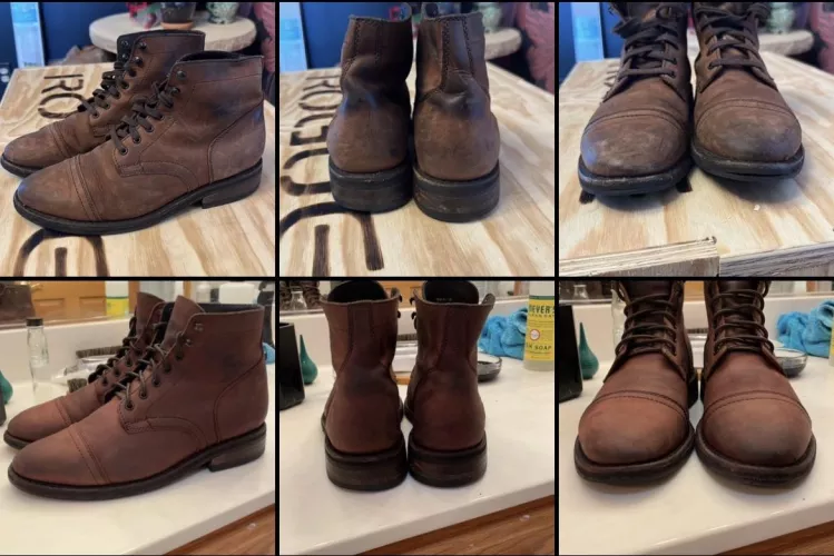 Picked up a used pair of Thursday Captains and gave them a good cleaning! (Before and after) by Jackalllllll