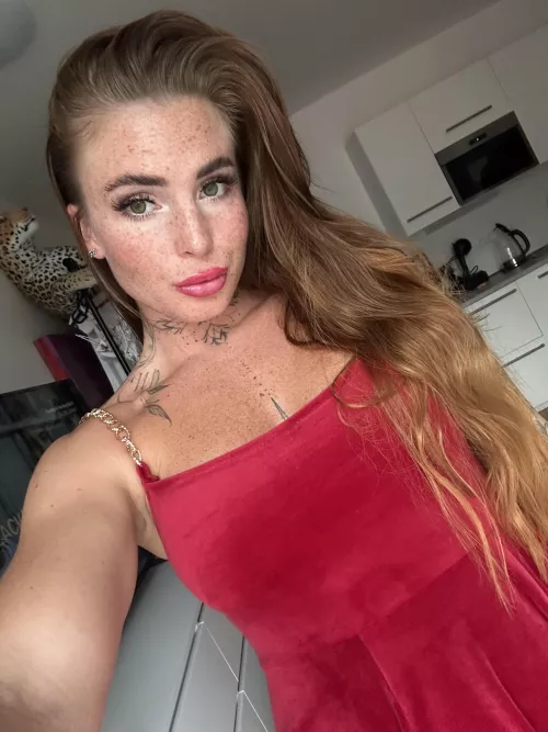 Red dress for a redhead! by AnyAdsz