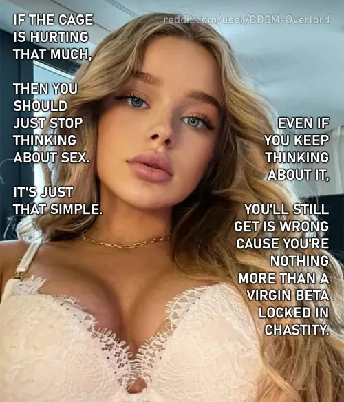 She helps you with the pain – Day 19 | 30 Days Of Chastity (Locktober) by BDSM-Overlord