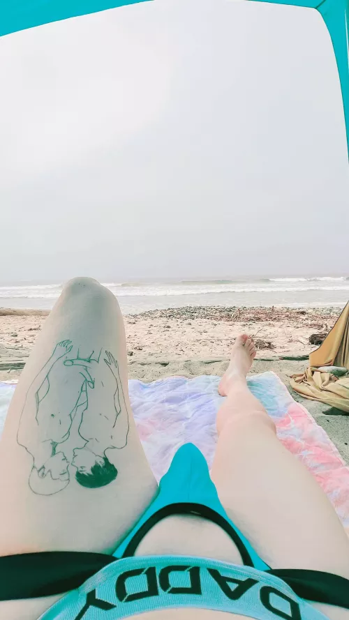 Sometimes I like to wear a jockstrap to the beach. Or less by Gaymilboii