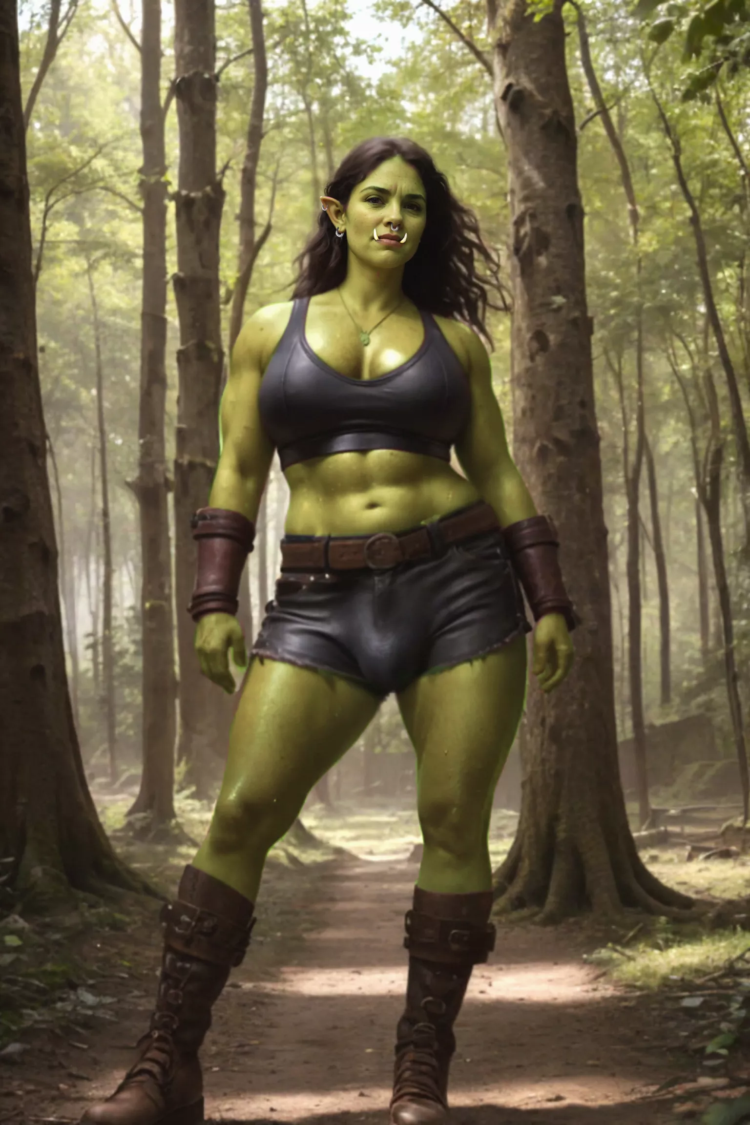 Futa orc in the forest posted by thelewdartist