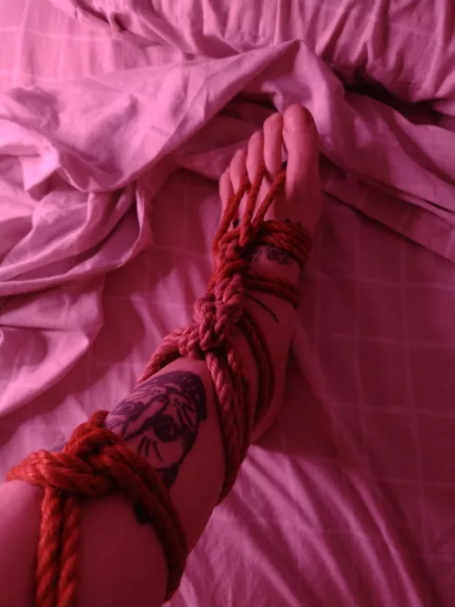 I love when I tie my feet by judyisapunk8