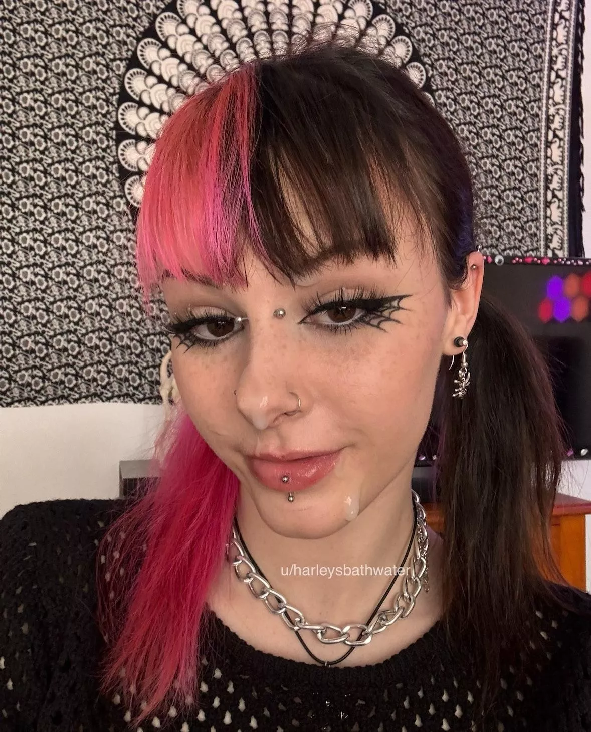 I swallowed most of it 😌 posted by harleysbathwater