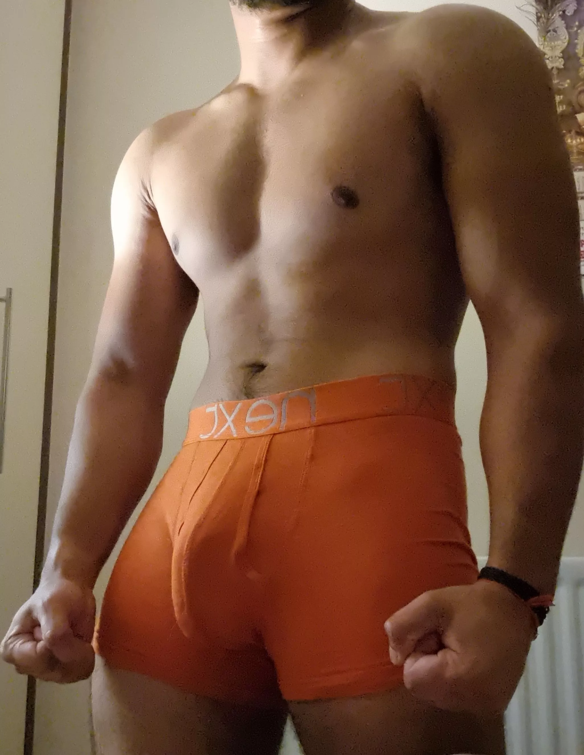 I want a good obedient boy to pull my boxers down and suck this cock? posted by kik--Somakoi