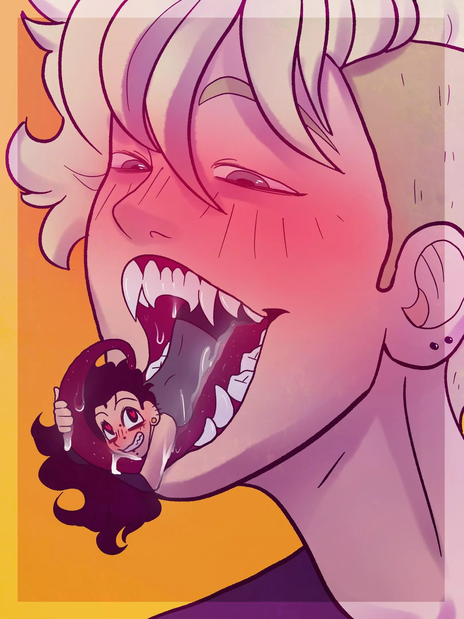 {image} Giant/Tiny Size swap! 💕 Art by NoctemNSFW (me!) posted by NoctemNSFW