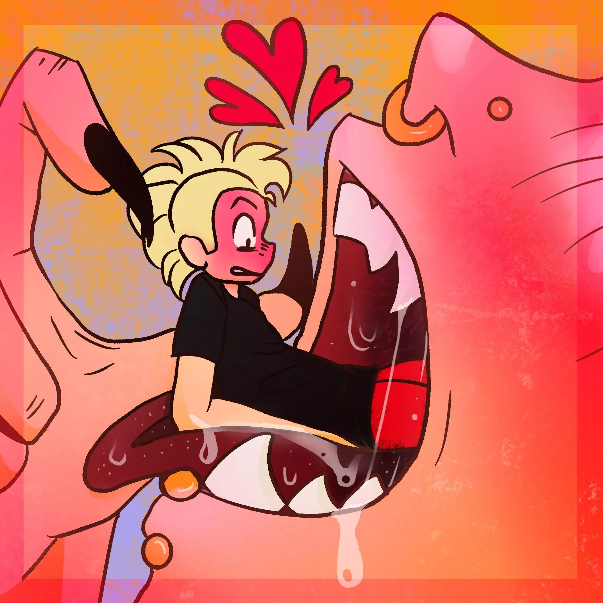 {image} Giant/Tiny Snacc 🥰 Art by NoctemNSFW (me) posted by NoctemNSFW