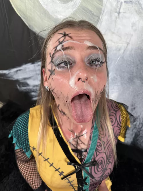 Jack made a big mess all over Sally’s face ;) by Babykaittt