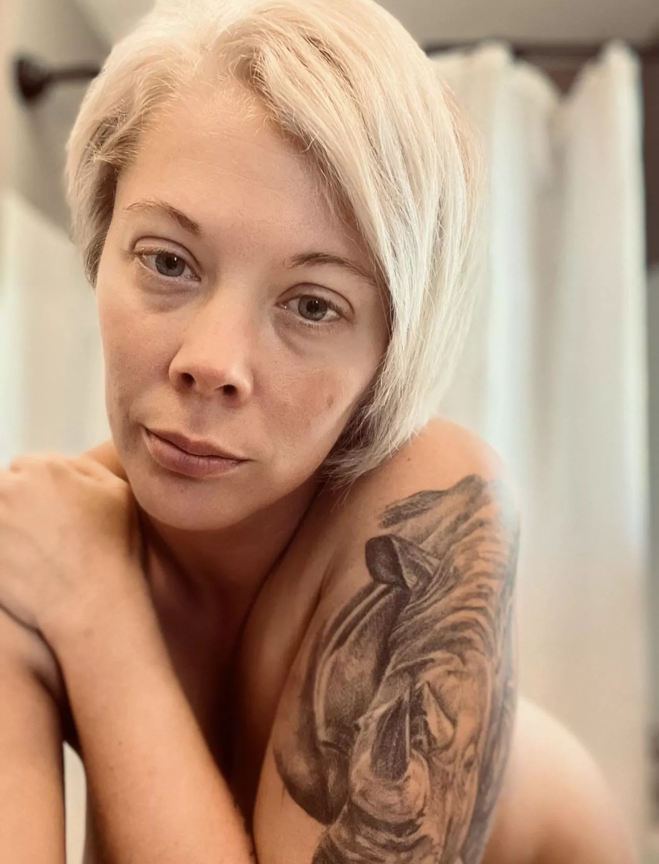 Just another short haired chick doing a bathroom selfie 🤳 posted by BadAsh1984