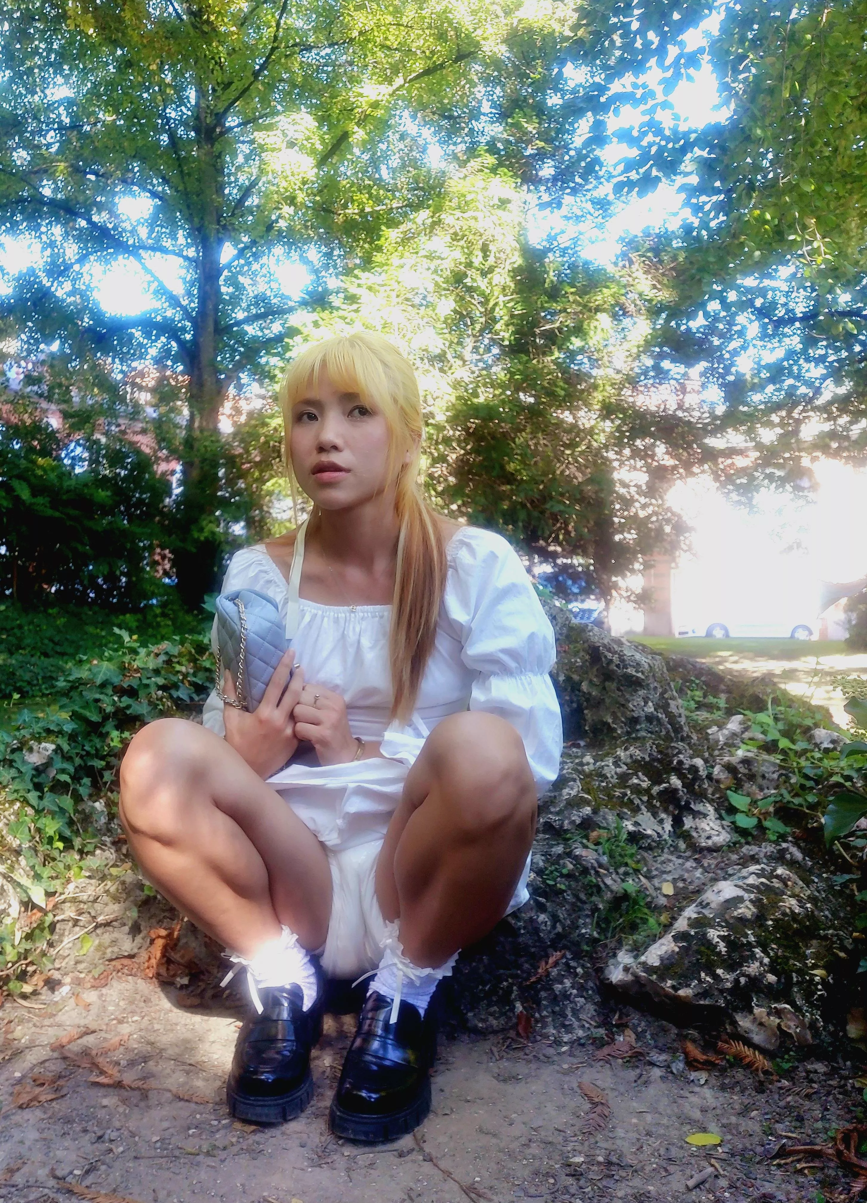 Playing in the park and exposing my diapee 🙈 posted by AsianDiaperCutie