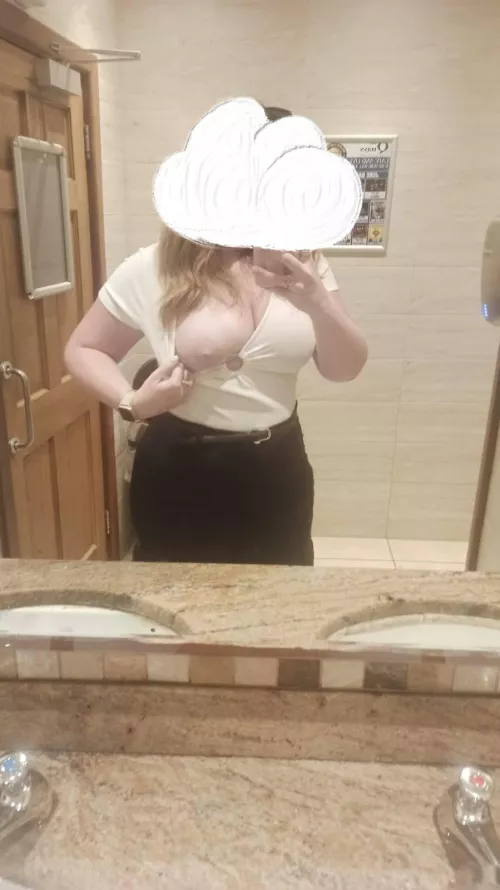 Risky restroom flash by AbouDanza