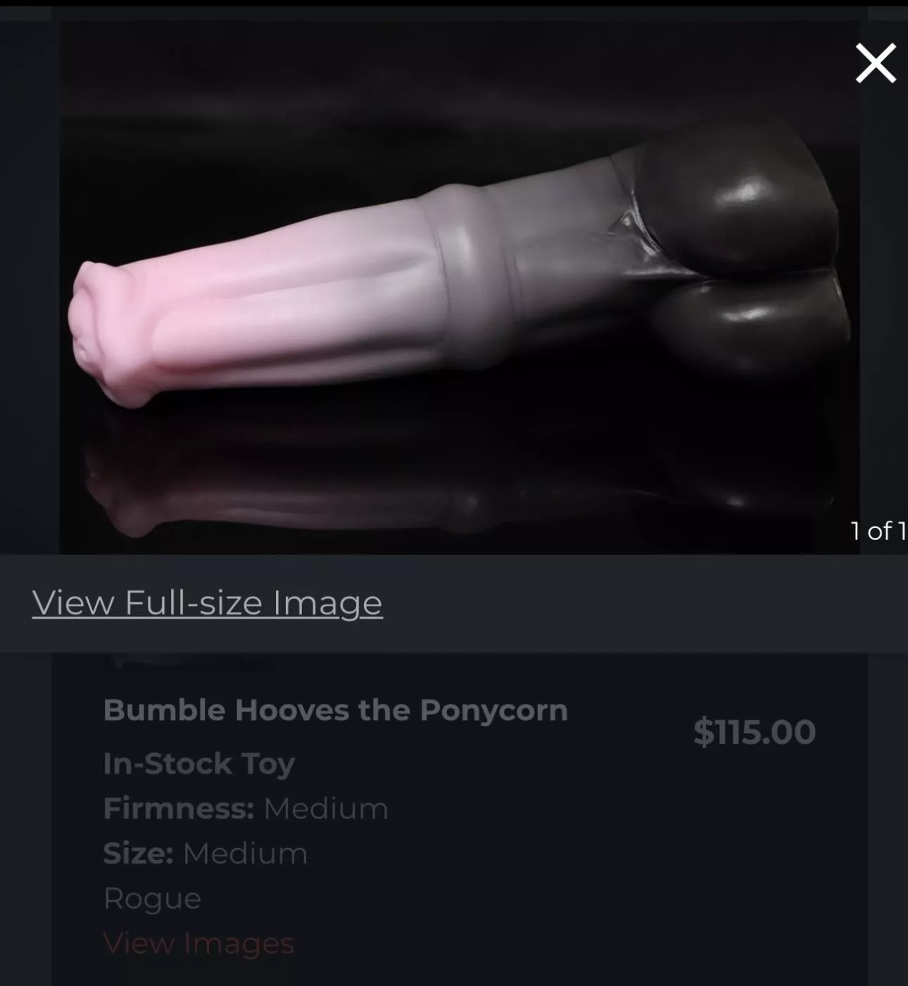 Stumbled on this Bumble [Bumble Hooves, Bad dragon] posted by RidiculouslyShyBunny