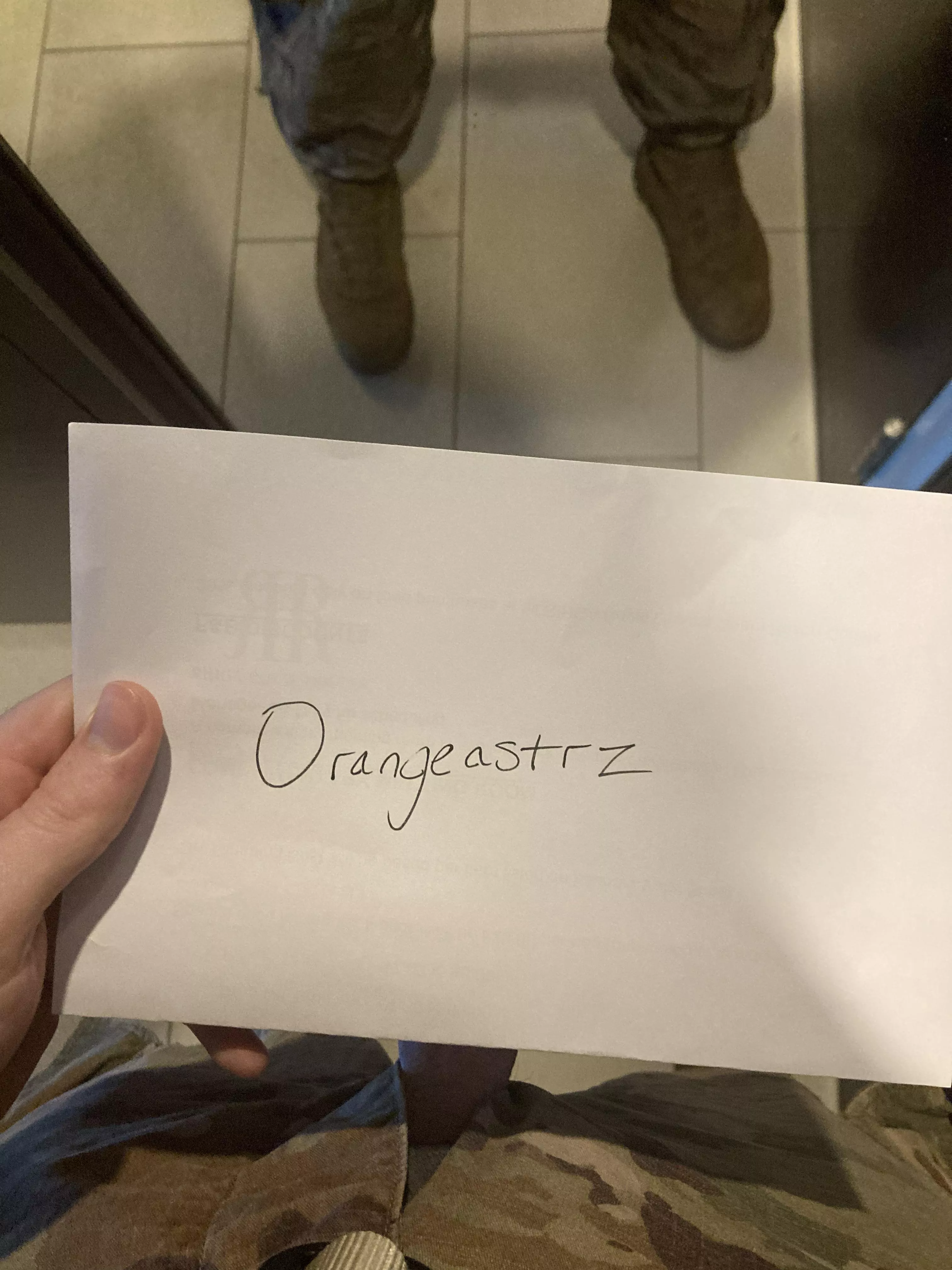 Verification Post posted by Orangeastrz