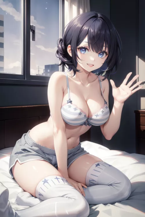 White Thigh-Highs by CheetahSperm18