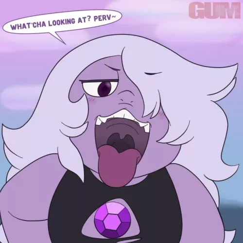 Amethyst knows what you’re thinking (gum-k) by ready-aim-jizz