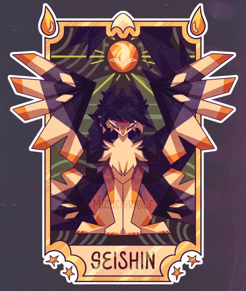 another 'Draw the character above' ^^ this was so fun to make!! character belongs to: s4chy_y (discord) by MizuchiWolf