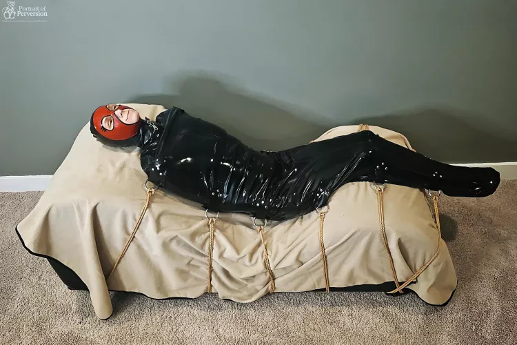 Bound but unbroken. Here's to contentment in the face of an impending heavy scene! [OC] by PortraitOfPerversion