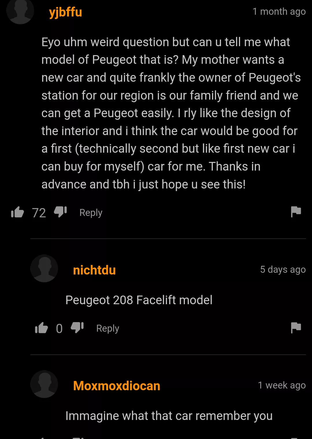 Bro just wondering about car😀 posted by 3cto_scoldfielshider