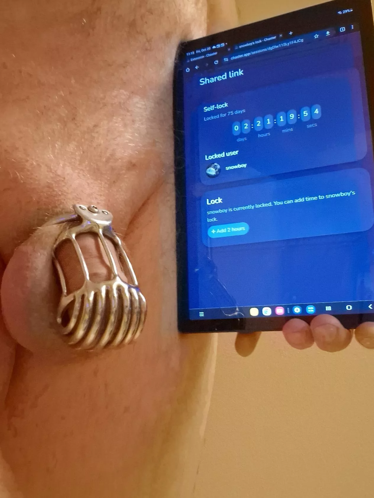 Did you know that a chaster friend link can be used again the next day to add even more time to a lock? posted by Snowboy86