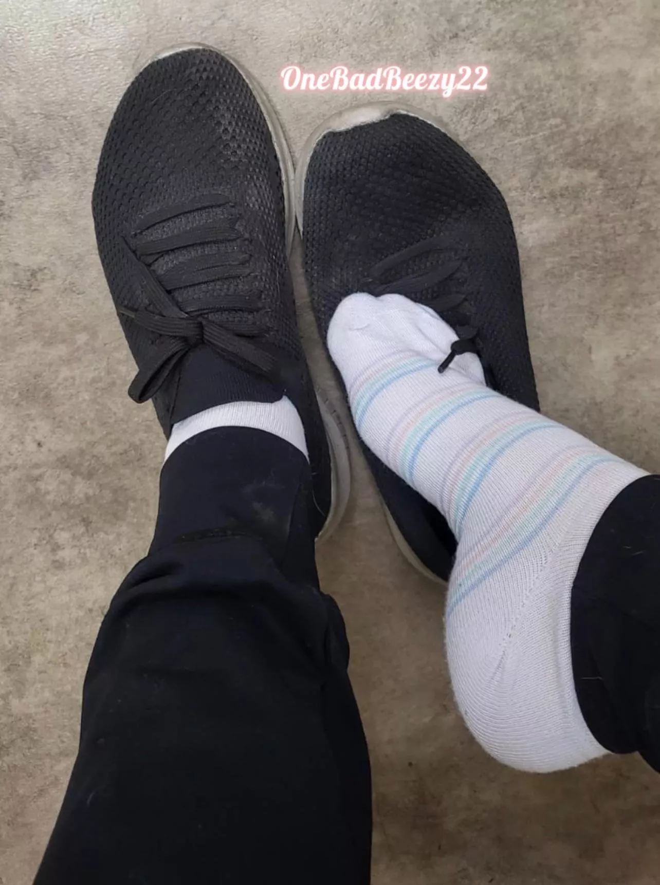 From my shoe too your nose 🤤 posted by OneBadBeezy