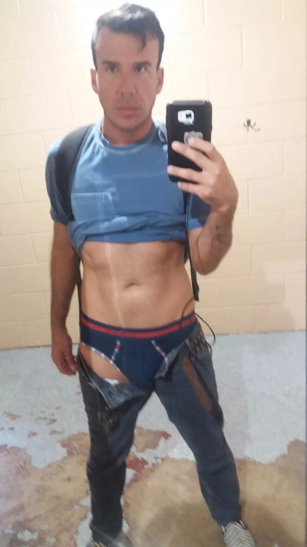 Giving a show in the bathroom posted by ParticularPower7645