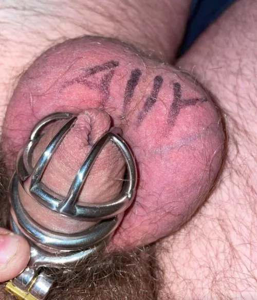 I bet my name would look great on your useless balls by BrattyAlly666