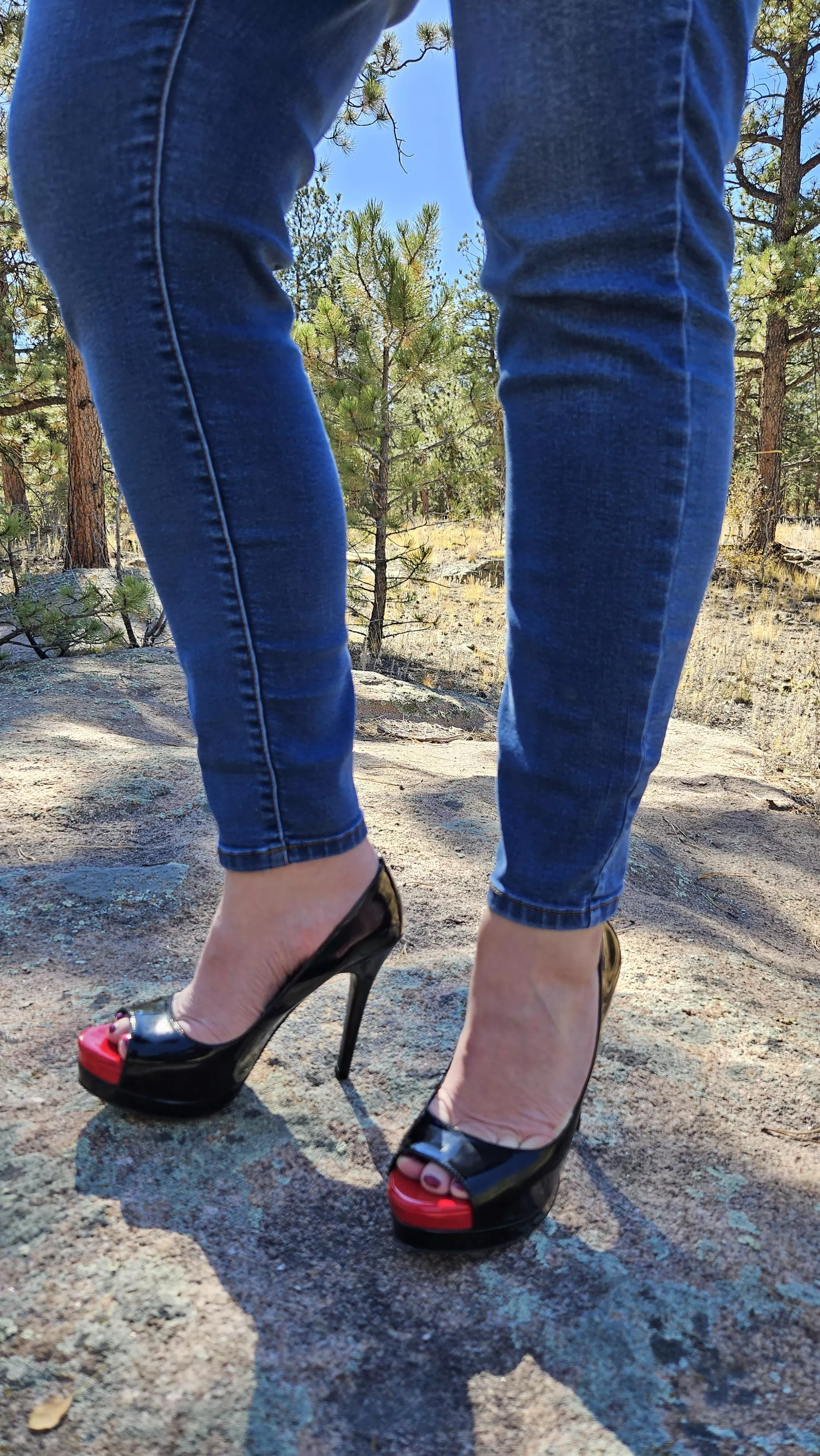 I hope the hikers saw me.😇 posted by Foot_Milf