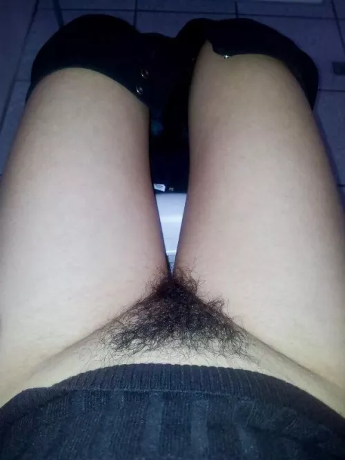 Just having a nice pee with my bush out by LadyLuluca