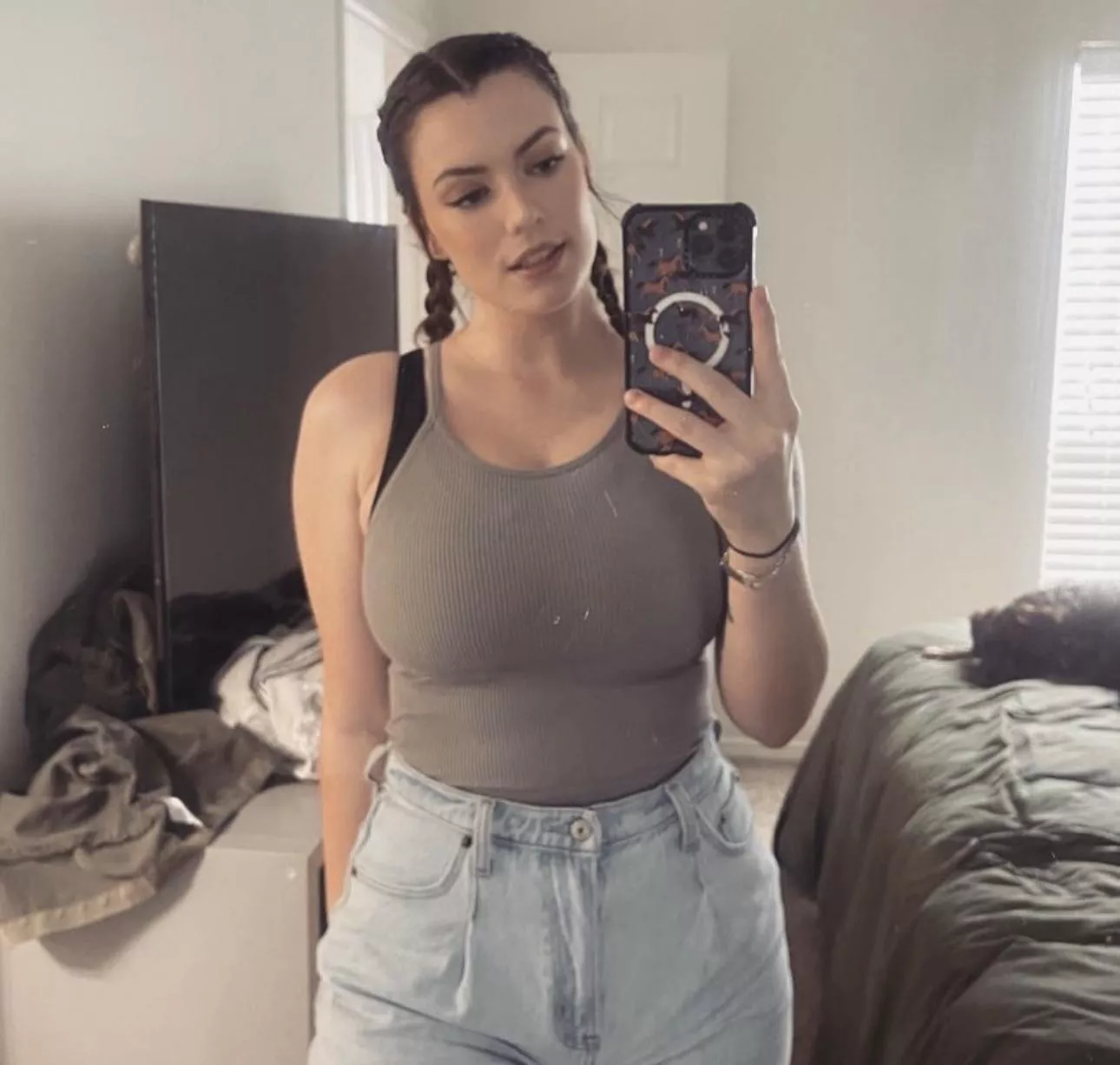 Pigtail selfie posted by _ADAMw