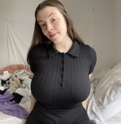 Busty in black by mrprofessional2424