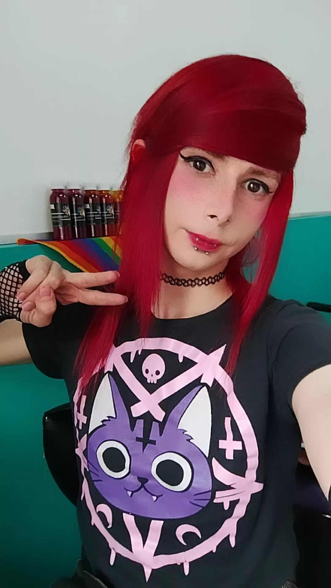 Do I look femme enough? 👉👈 posted by LittleHornyIncubus