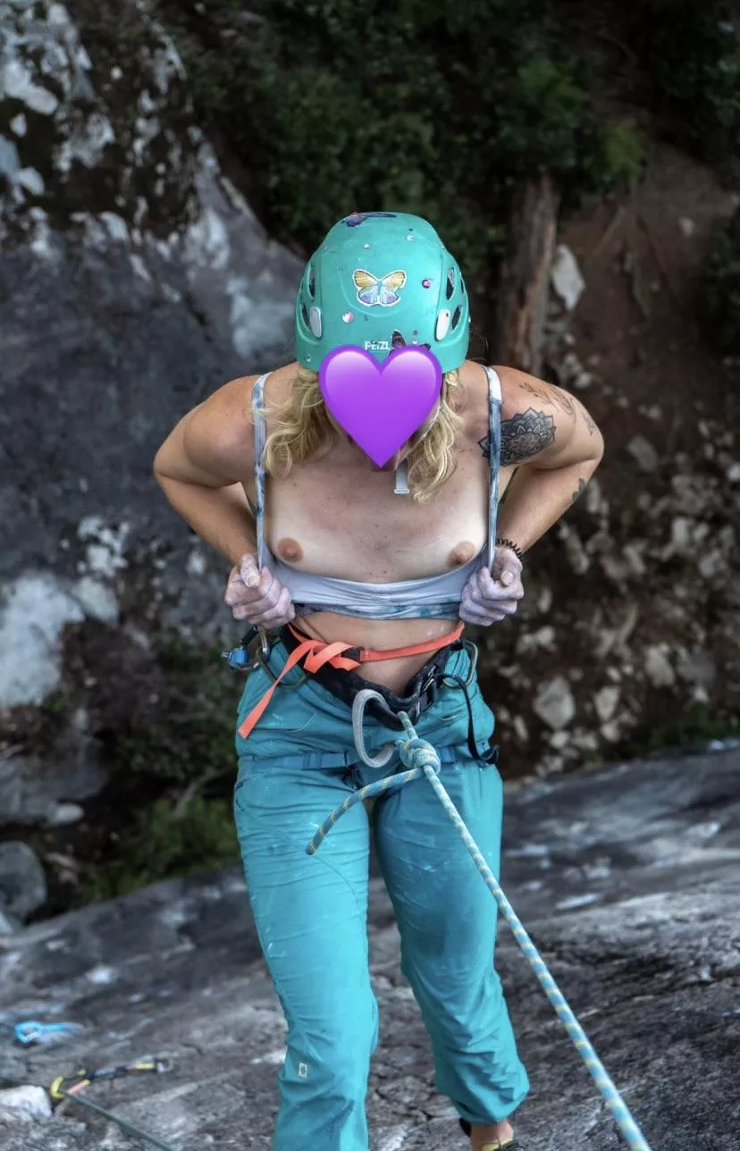 Had to celebrate the send posted by spicyforestnymph