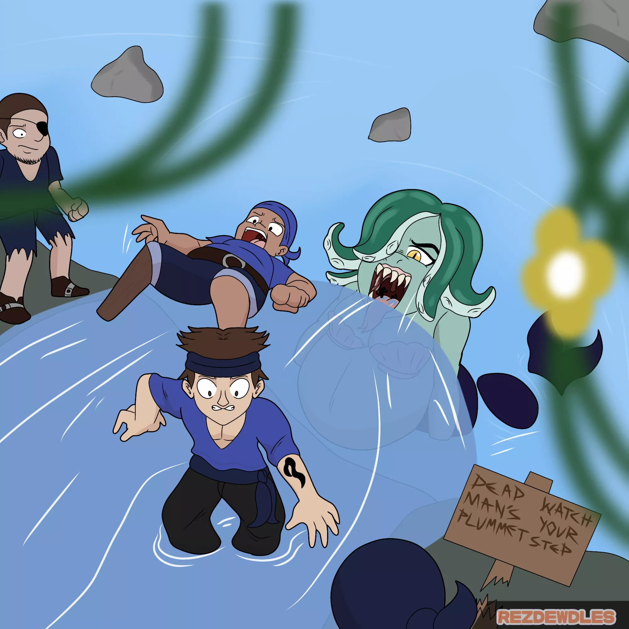 {Image} Voretober 2023 Day 21: Slippery (Art by Me) posted by RezDewdles