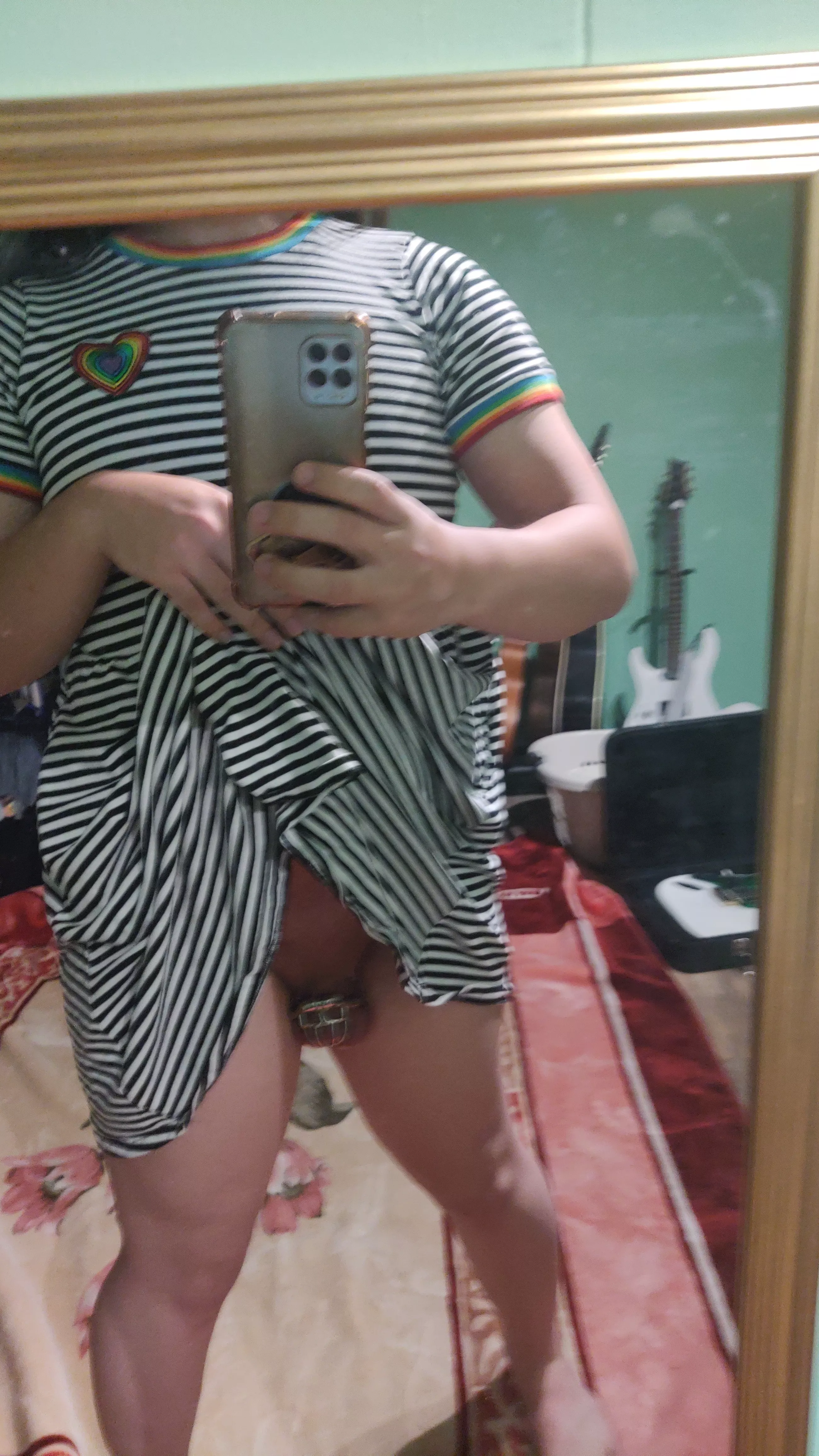 I've been a bad girl and haven't been locking myself because of college but I don't have a cage light enough to wear at college daily :( posted by LittleToyMiko