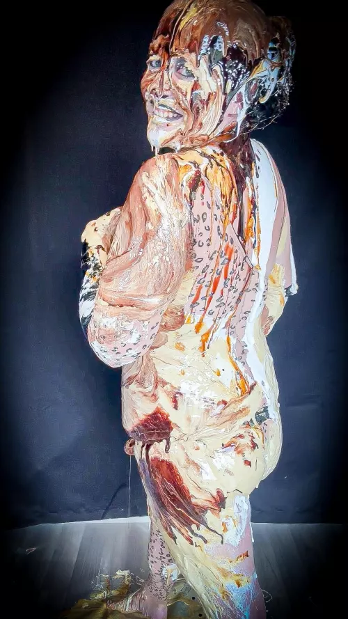 Layers of messy 🤎🤍🖤 by MissNoireNFToy