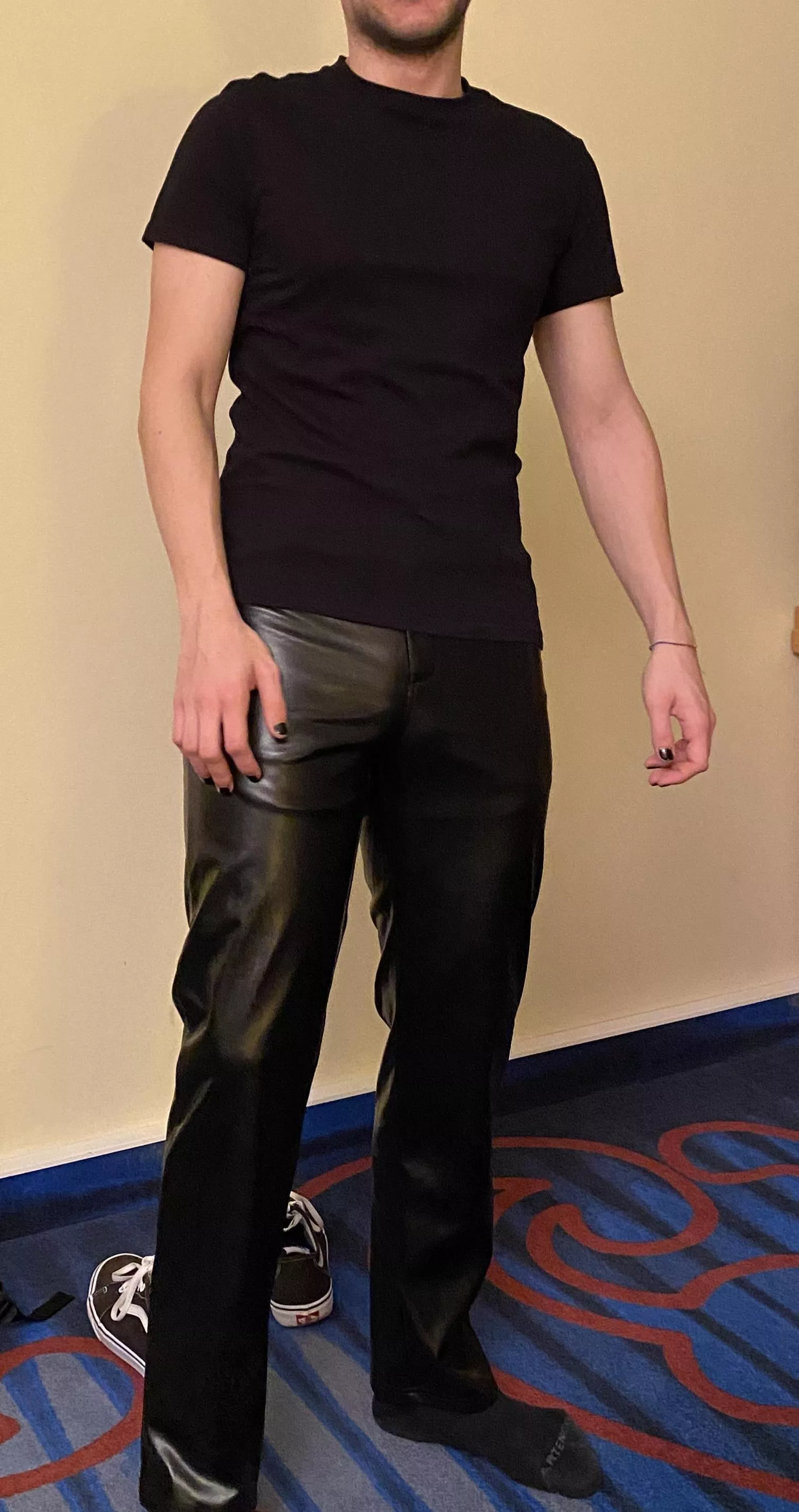 Leather and black nail polish is my favorite combination posted by andydi11