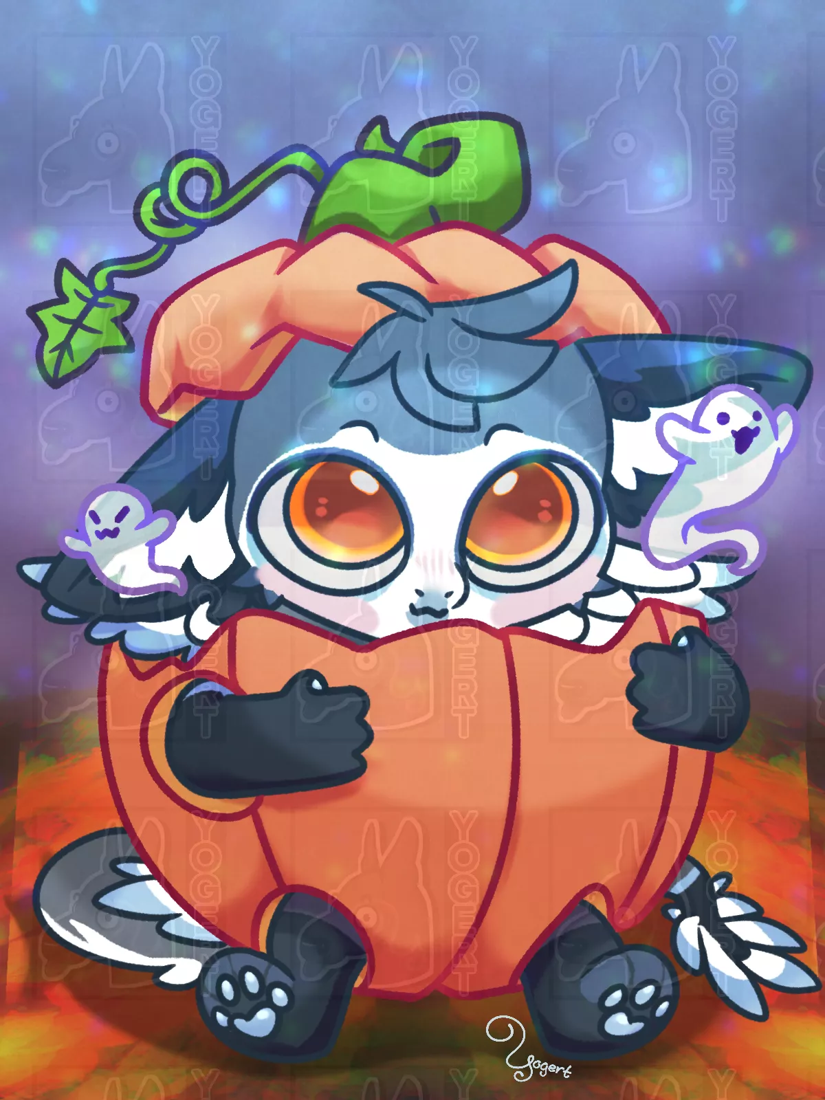Lil Dutchie in a Pumpkin! 💕 art by me posted by YogertDraws